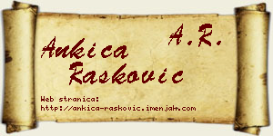 Ankica Rašković vizit kartica